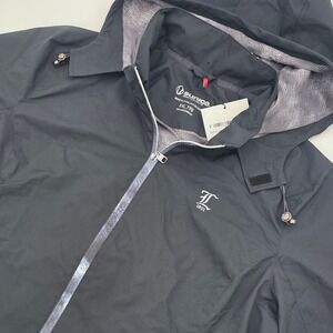SUNICE WINDBREAKER JACKET LLANERCH COUNTRY CLUB GOLF WOMENS 2XL XXL BLACK SS NWT